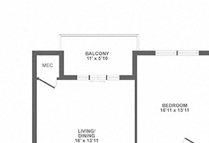 large on bedroom, loft, balcony